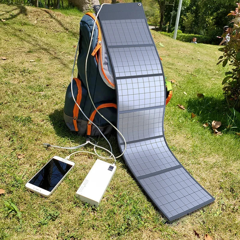 1000-W-Solarpanel, tragbar, faltbar, mit USB- und DC-Ausgang, Solarladegerät, Outdoor-Stromversorgung für Zuhause, Mobiltelefon, Stromgenerator