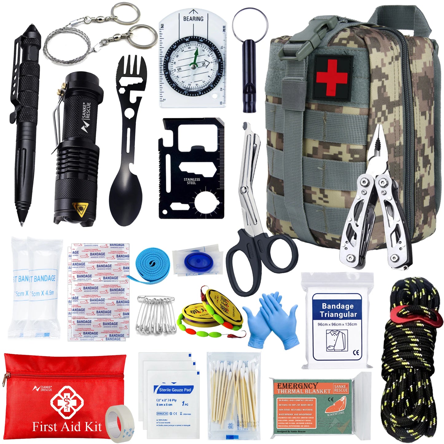 Tactical First Aid Kit In The Car Acessories Survival Kits