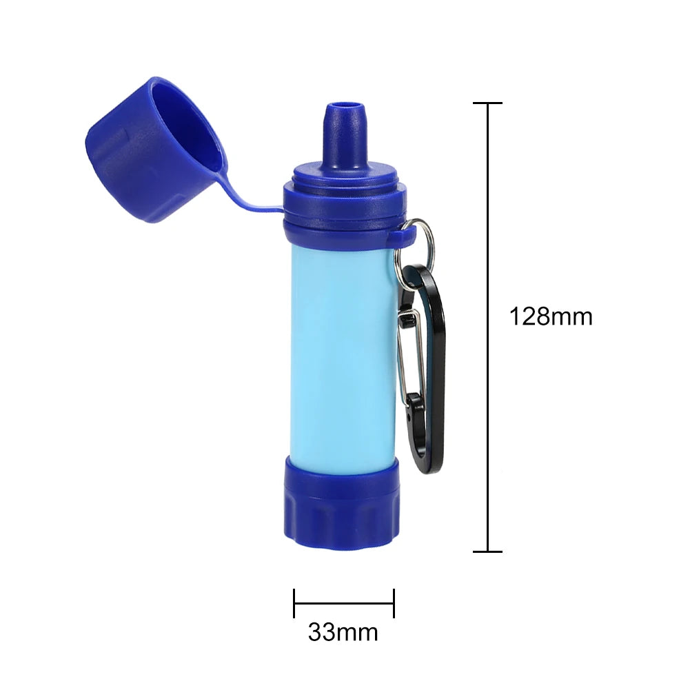Camping Water Purifier Mini Filter Straw Set Camping