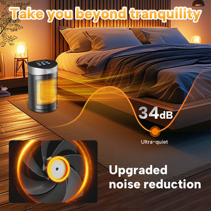 Portable Electric Heater Space Heater Indoor Energy Saving Hot Air Heater Energy Efficient for Household Desktop Office Winter