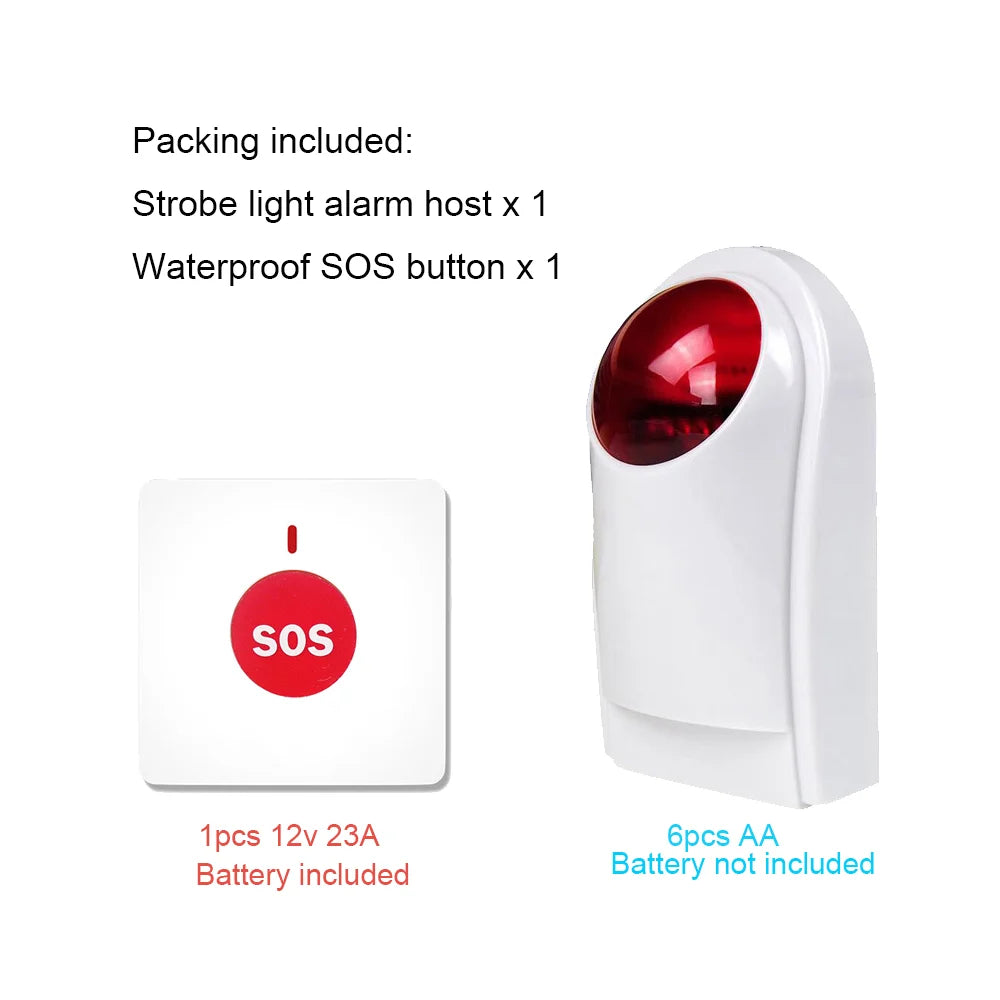 Outdoor wireless SOS help alarm system
