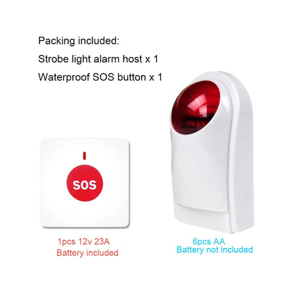 Outdoor wireless SOS help alarm system