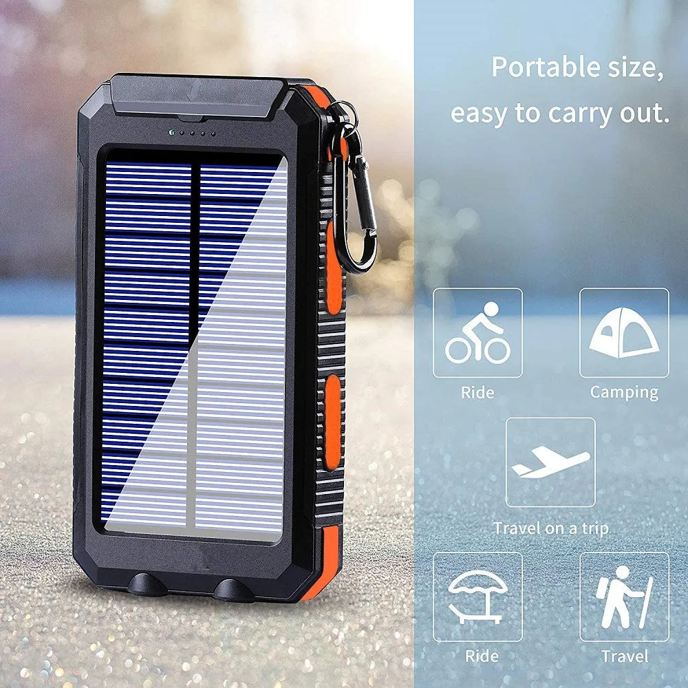 Solar Power Bank 80000mAh Portable Charging