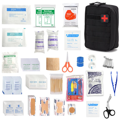 The ultimate First aid kit - emergency gear, outdoor camping essentials, car emergency kit can be used for any occasion