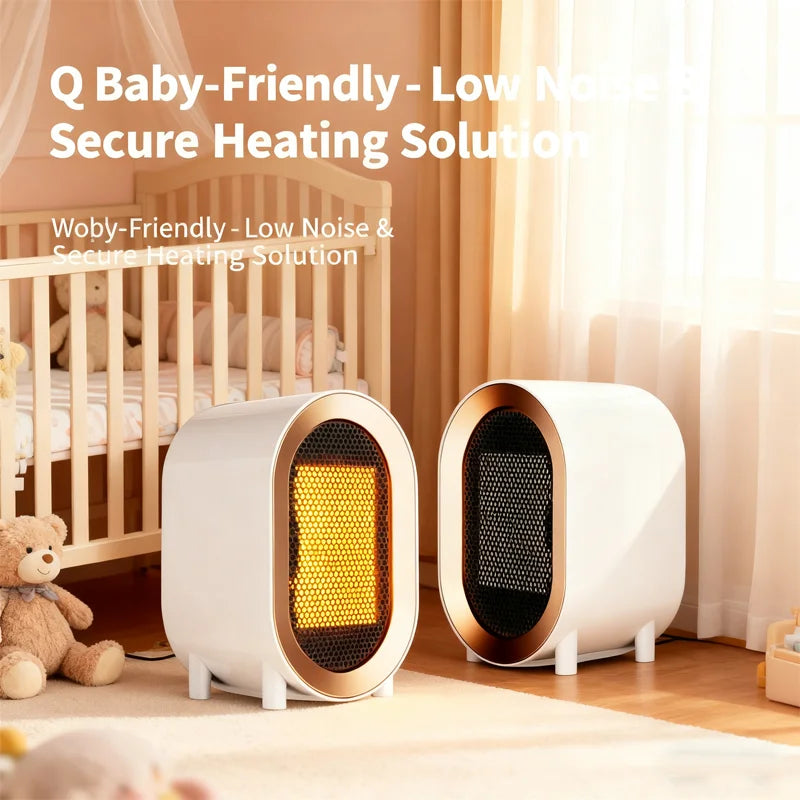 Portable Heater Overheat Protection Safe Quiet Warmer Quiet Space Heater For Indoor Room Bedroom Bathroom Garage Offices Desk