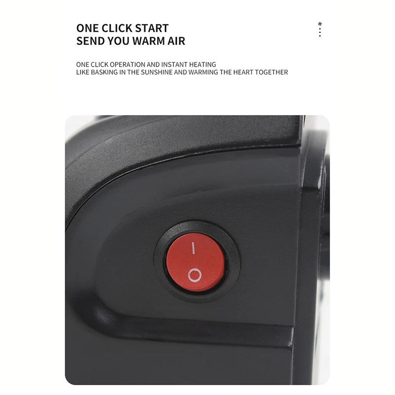 Mini keramische verwarming met timer en afstandsbediening