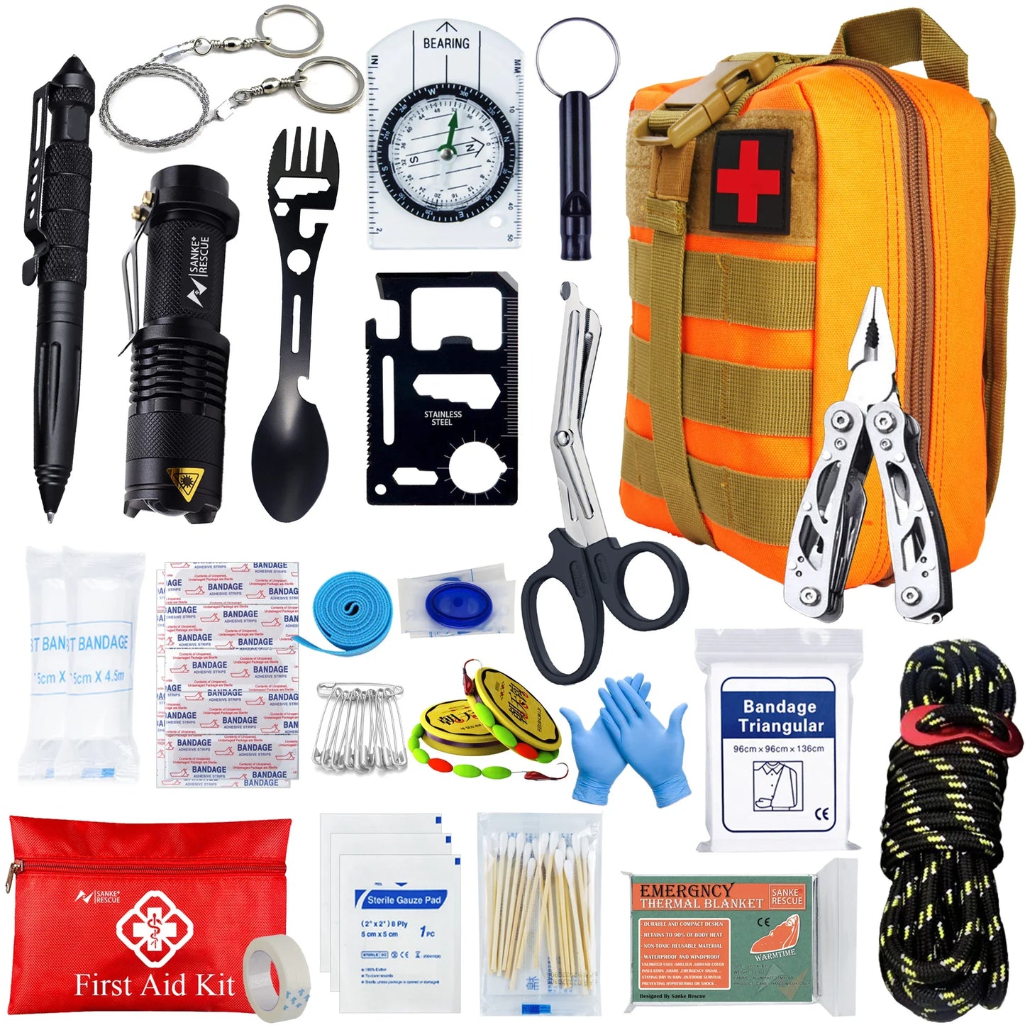 Tactical First Aid Kit In The Car Acessories Survival Kits