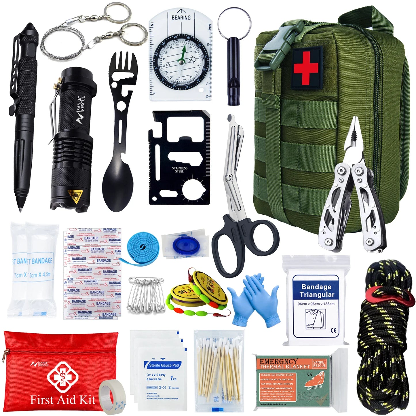 Tactical First Aid Kit In The Car Acessories Survival Kits