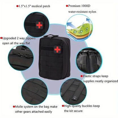 The ultimate First aid kit - emergency gear, outdoor camping essentials, car emergency kit can be used for any occasion