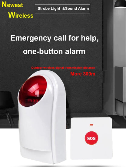 Outdoor wireless SOS help alarm system