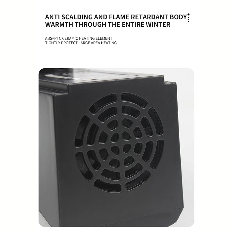 Mini keramische verwarming met timer en afstandsbediening