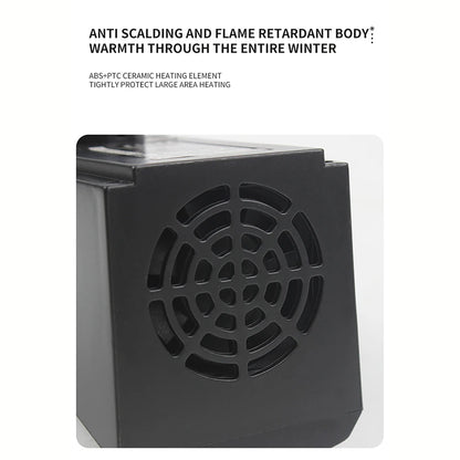 Mini keramische verwarming met timer en afstandsbediening