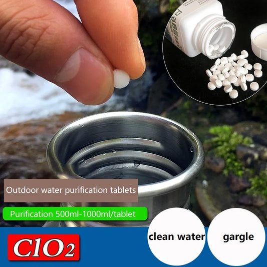 Outdoor Water Purification Tablets Disinfection