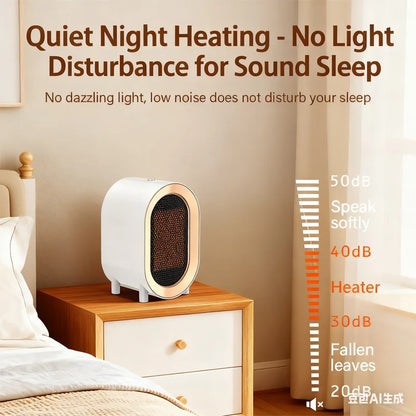 Portable Heater Overheat Protection Safe Quiet Warmer Quiet Space Heater For Indoor Room Bedroom Bathroom Garage Offices Desk