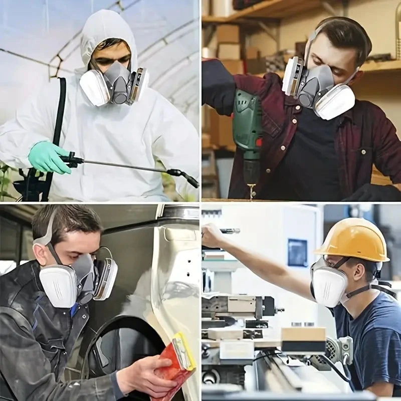 Dust Gas Respirator Half Face Dust Mask For Painting