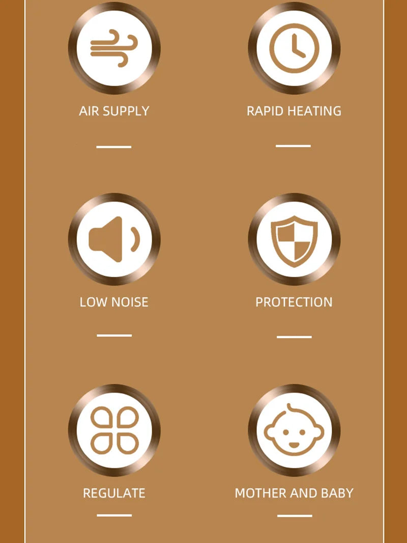 Portable Heater Overheat Protection Safe Quiet Warmer Quiet Space Heater For Indoor Room Bedroom Bathroom Garage Offices Desk