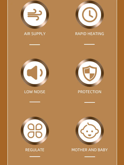 Portable Heater Overheat Protection Safe Quiet Warmer Quiet Space Heater For Indoor Room Bedroom Bathroom Garage Offices Desk