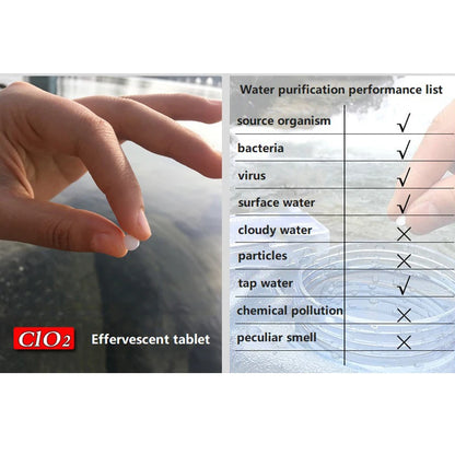 Outdoor Water Purification Tablets Disinfection