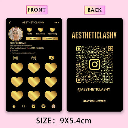 Instruction cards Loyalty Cards with Logo