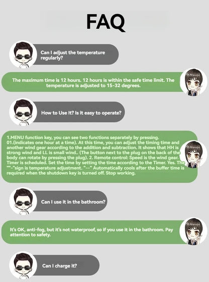 Mini keramische verwarming met timer en afstandsbediening