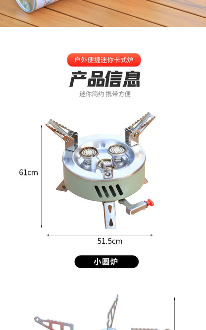 Draagbare cassette gasbrander voor outdoor & camping