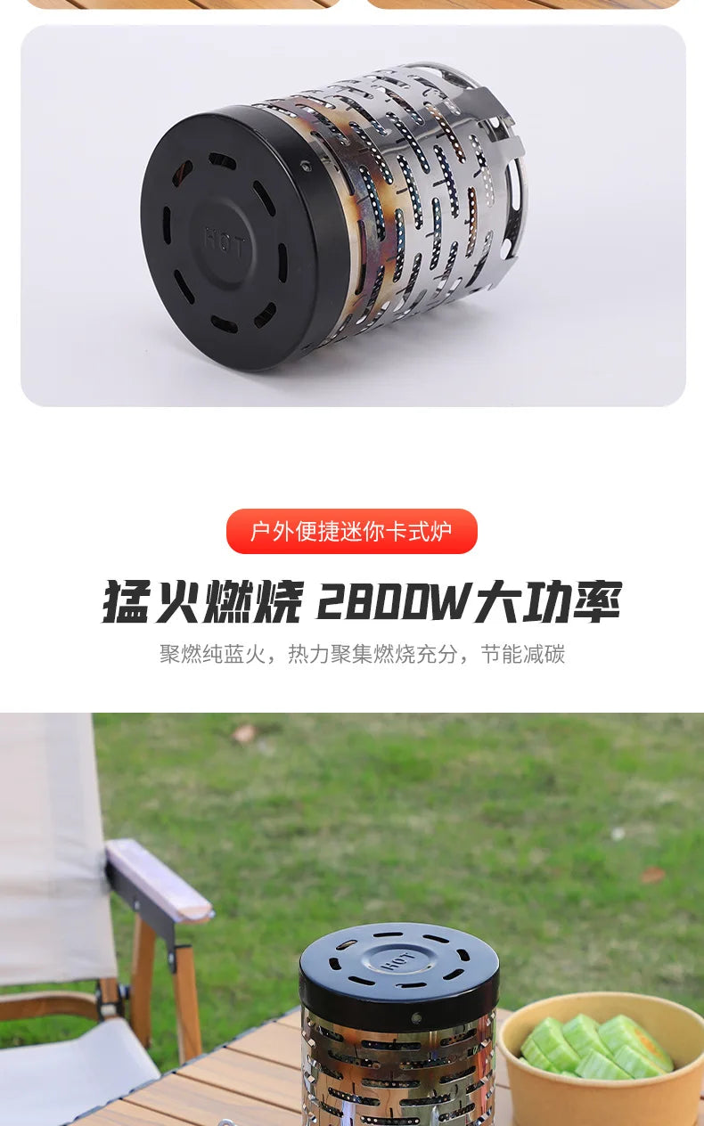 Draagbare cassette gasbrander voor outdoor & camping