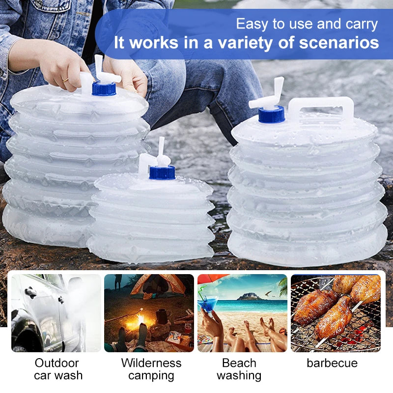 Collapsible foldable bottle Container Water Storage