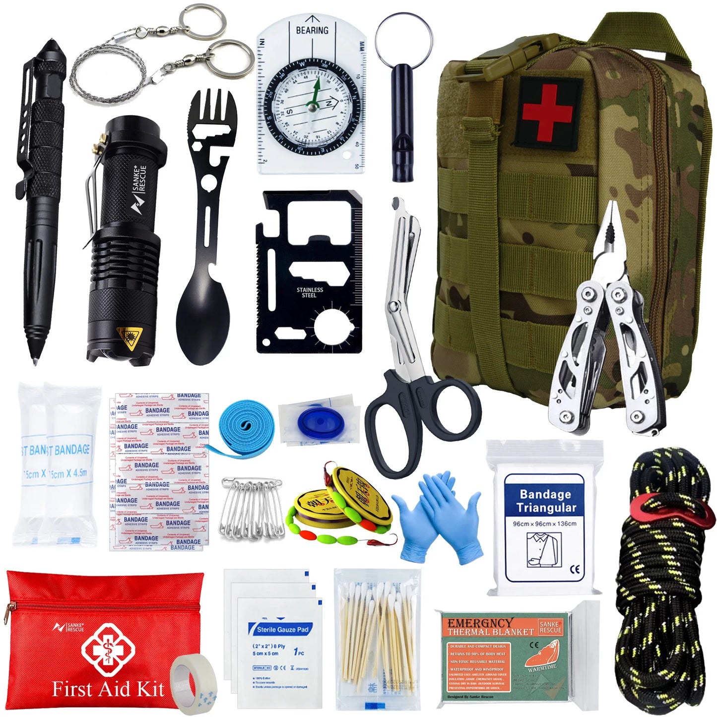 Tactical First Aid Kit In The Car Acessories Survival Kits