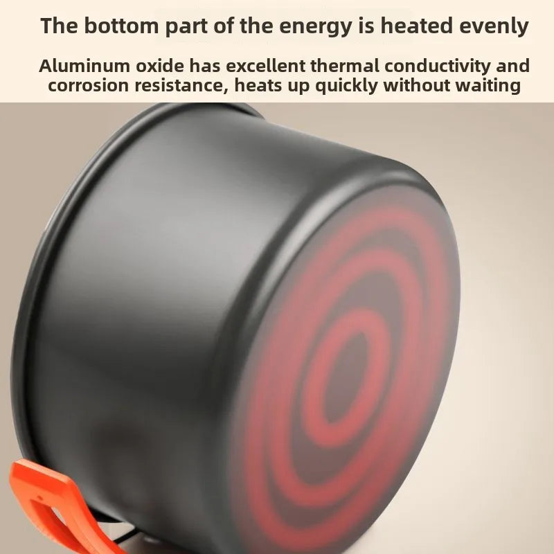 Complete camping kookset – potten, pan & waterketel