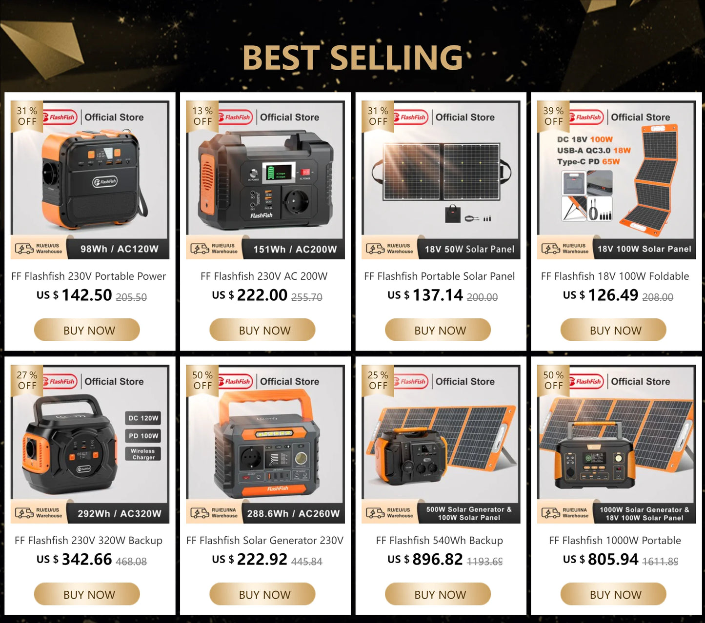 FF Flashfish E200 200W Portable Power Station 151Wh Solar Generator with 60W Foldable Solar Panel Battery Complete Kit Set