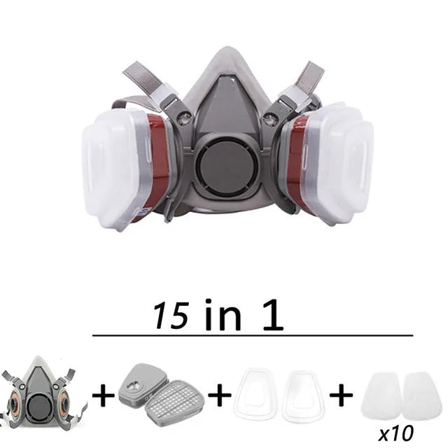 Dust Gas Respirator Half Face Dust Mask For Painting