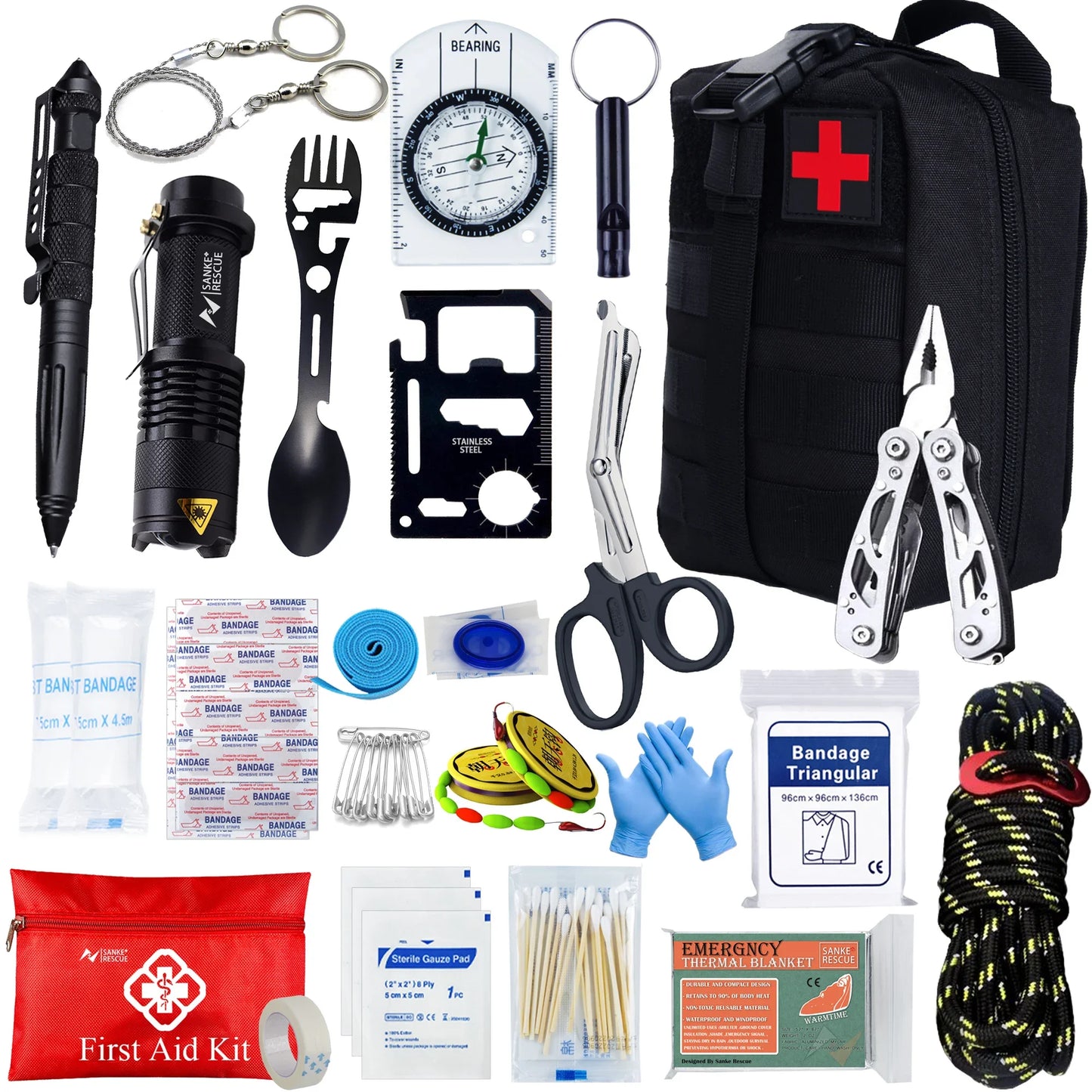 Tactical First Aid Kit In The Car Acessories Survival Kits
