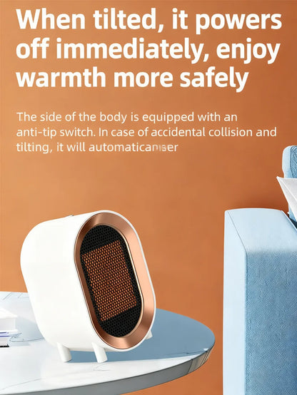 Portable Heater Overheat Protection Safe Quiet Warmer Quiet Space Heater For Indoor Room Bedroom Bathroom Garage Offices Desk