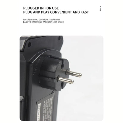 Mini keramische verwarming met timer en afstandsbediening